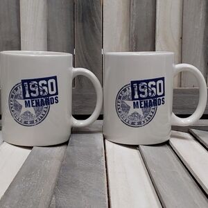 Set of 2 Menards 1960 Coffee Mugs
